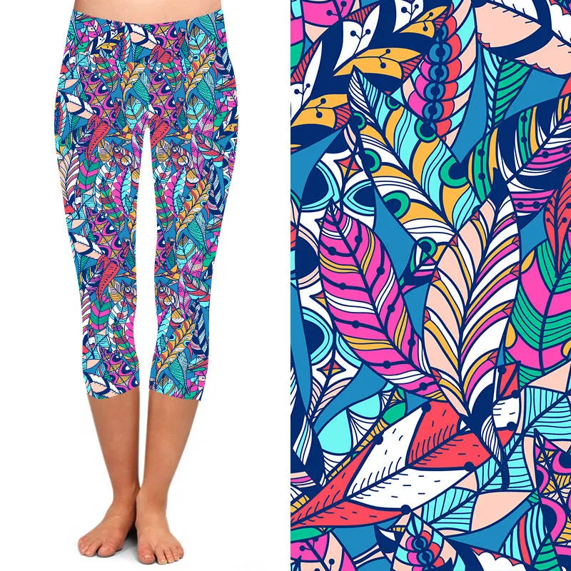 24/7 Capri Leggings – Banana Feathers