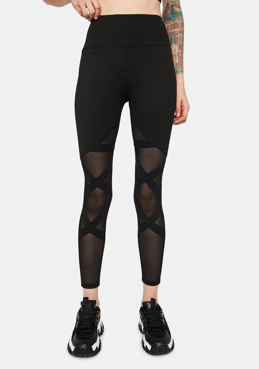 Active Wear Mesh Leggings