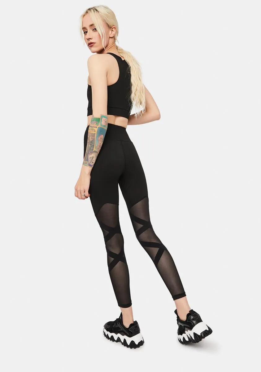 Active Wear Mesh Leggings