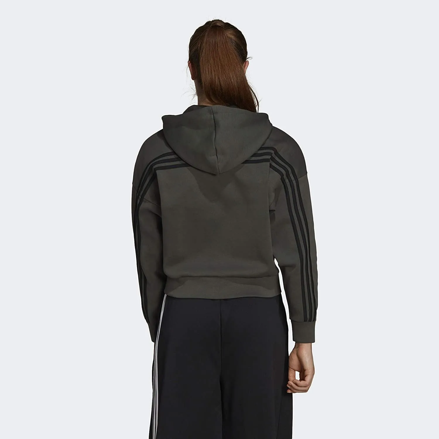 adidas Athletics App Women's Athletic Hoodies, Legend Earth/Black, Size X-Large