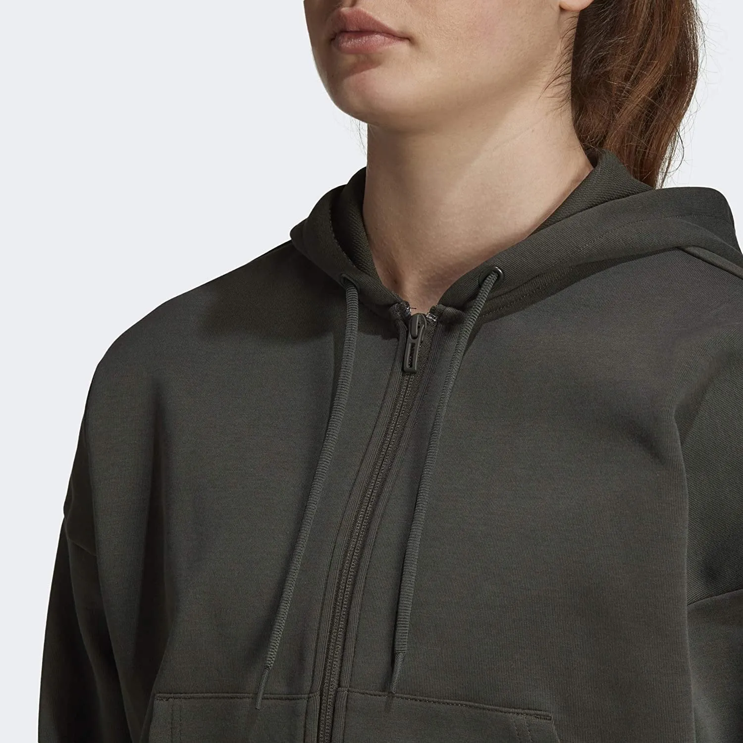 adidas Athletics App Women's Athletic Hoodies, Legend Earth/Black, Size X-Large