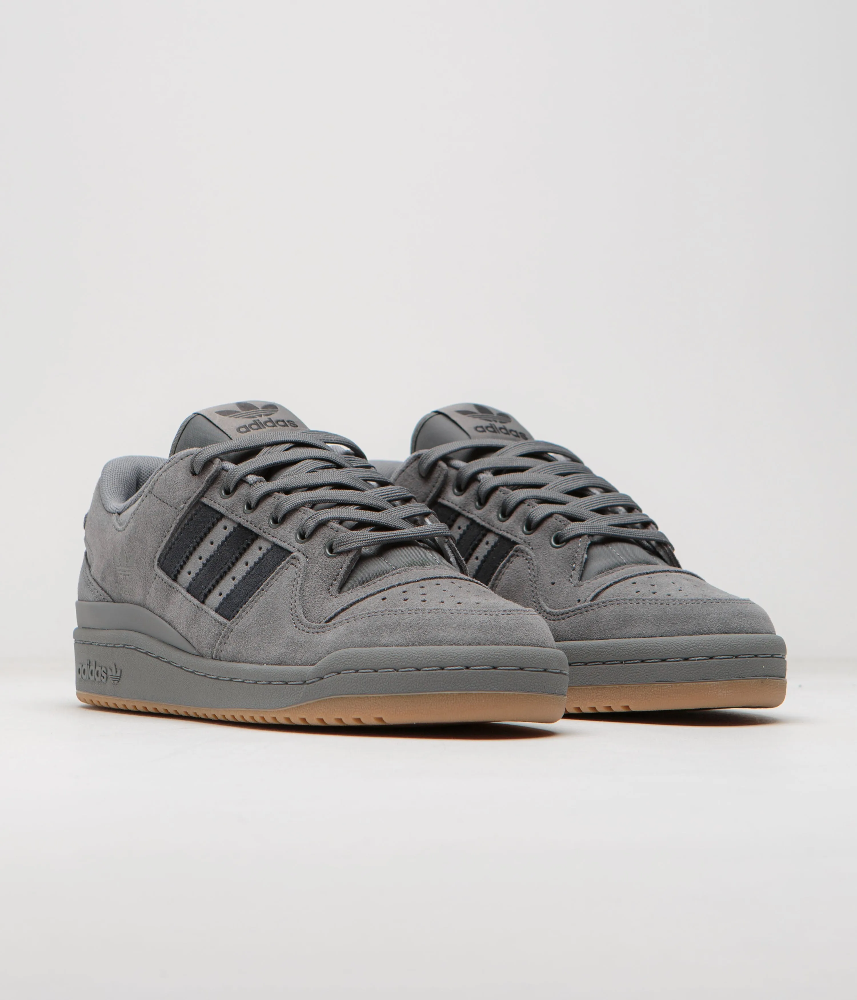 Adidas Forum 84 Low ADV Shoes in Grey Four/Carbon/Grey Three