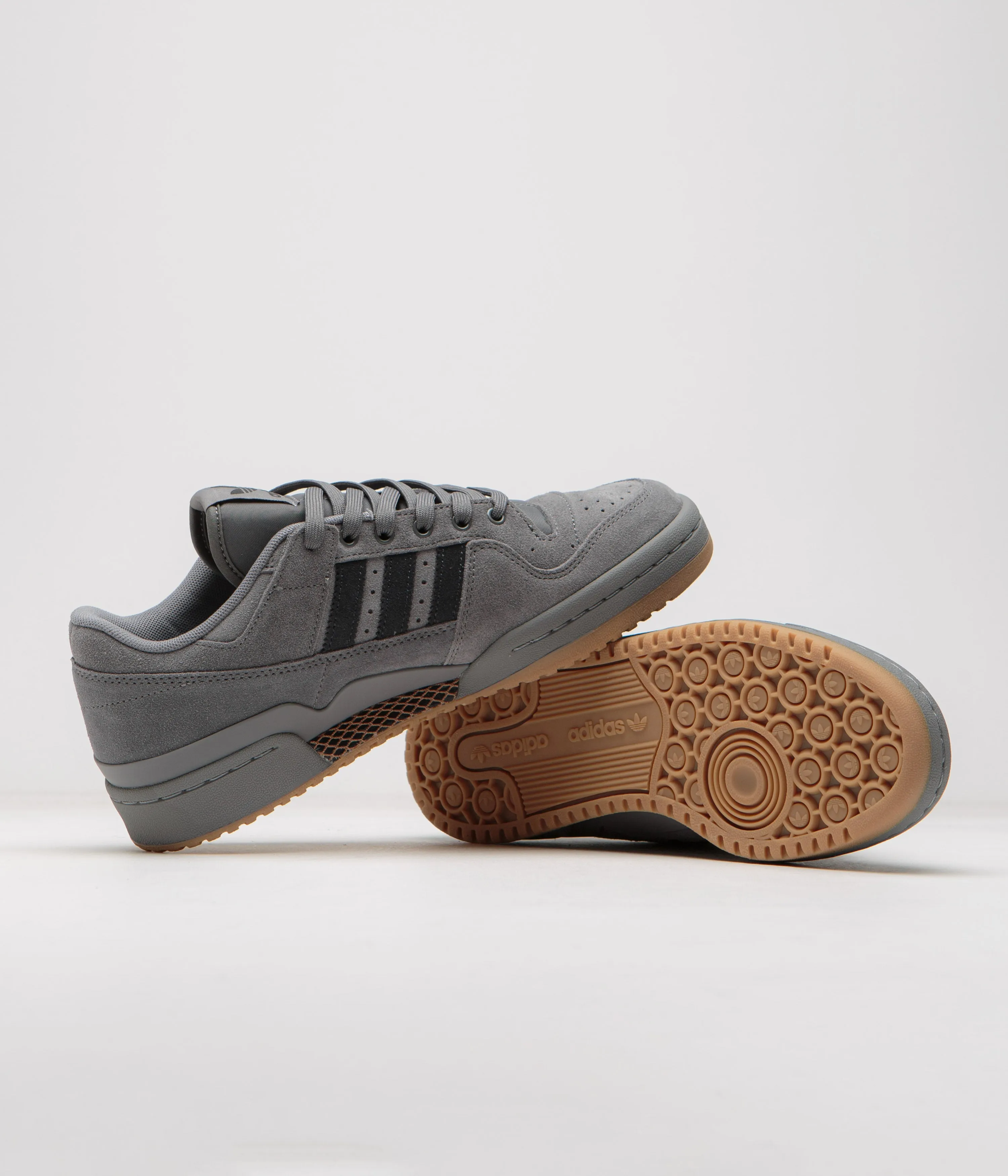 Adidas Forum 84 Low ADV Shoes in Grey Four/Carbon/Grey Three