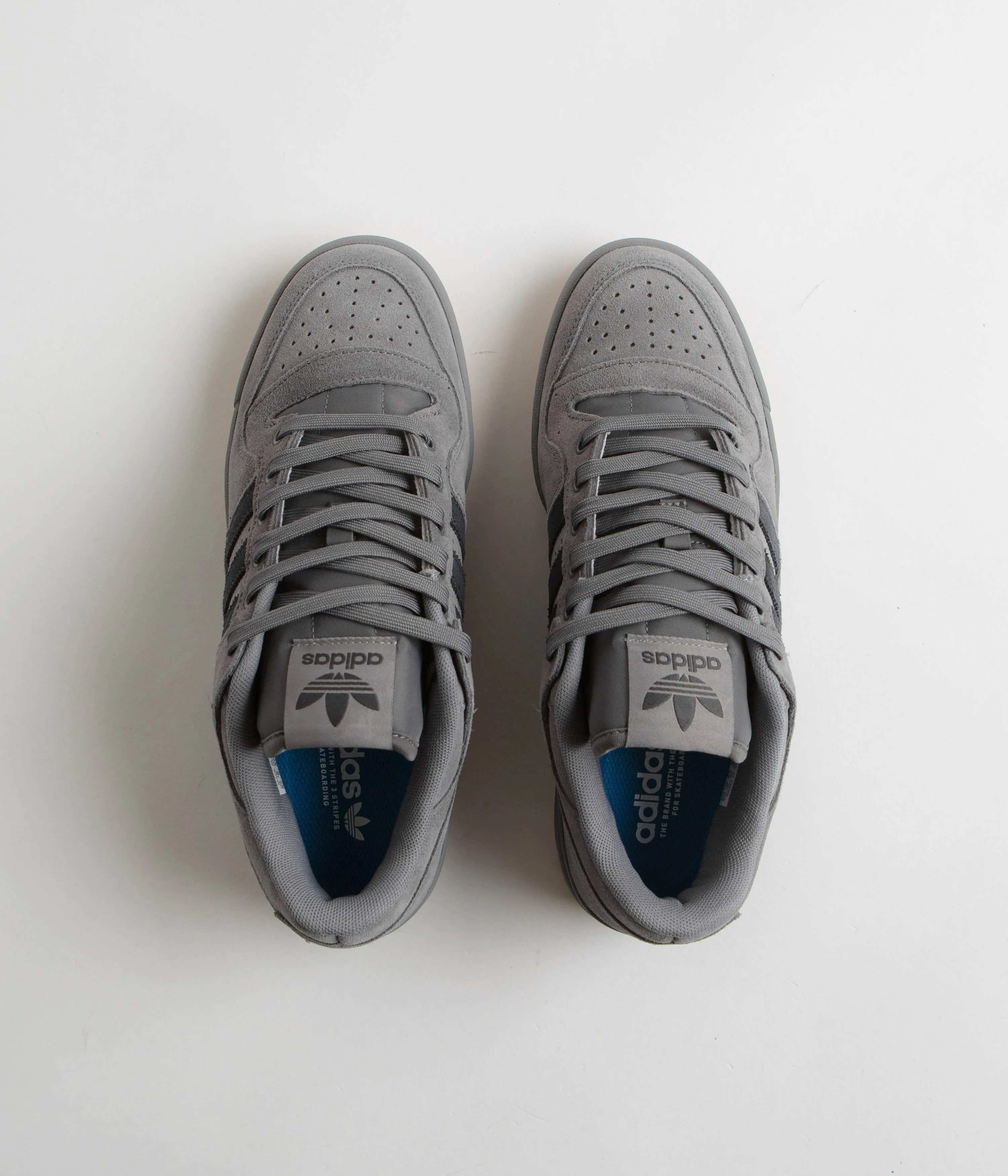 Adidas Forum 84 Low ADV Shoes in Grey Four/Carbon/Grey Three