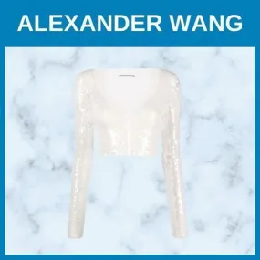 Alexander Wang Casual Nylon Long Sleeves Cardigans