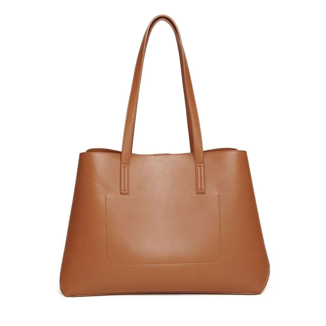 Alice Wheeler Milan Tan Tote Bag