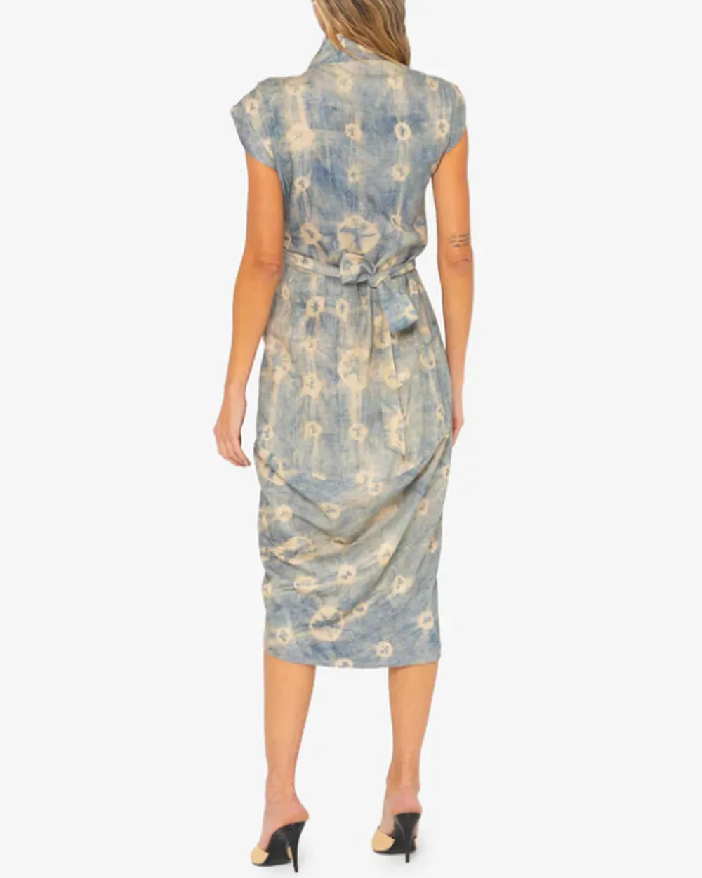 Alivia Shibori Blue Dress