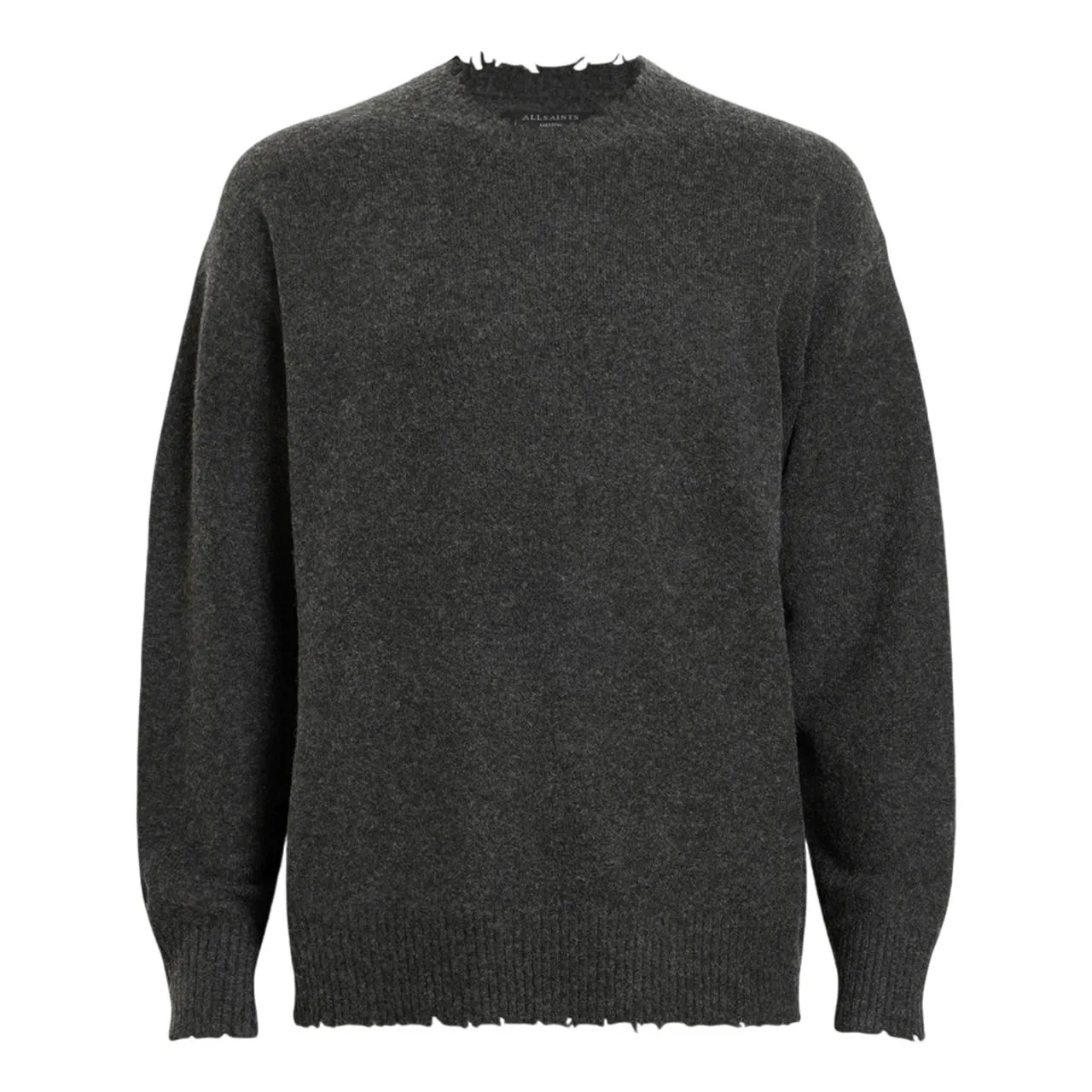 Black Luka Distressed Sweater by ALLSAINTS