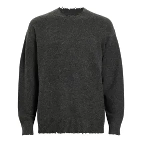 Black Luka Distressed Sweater by ALLSAINTS