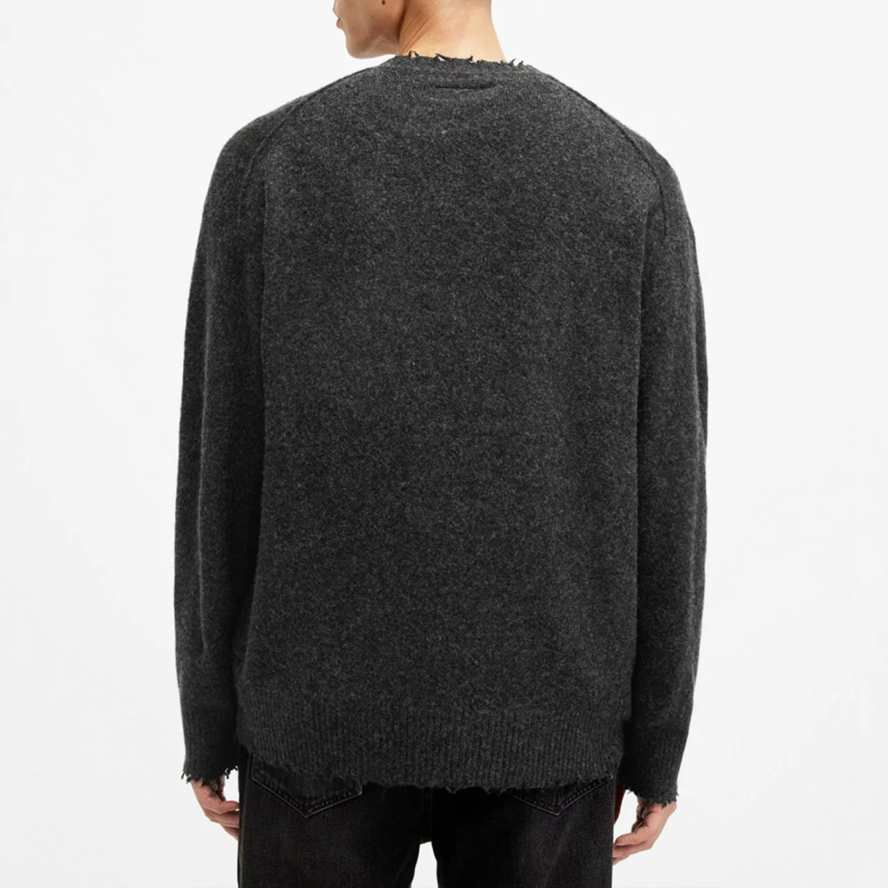 Black Luka Distressed Sweater by ALLSAINTS