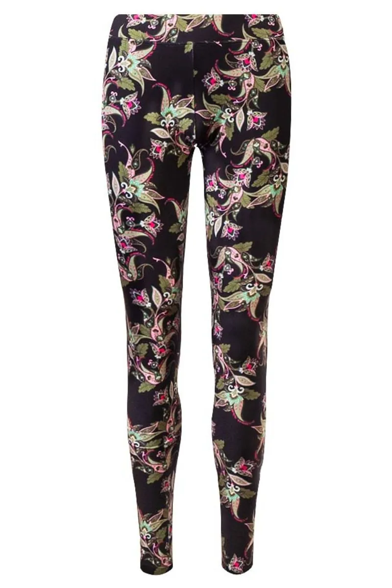 Alma Leggings 9550 in Army Pink Paisley by Liberté - Shop Now