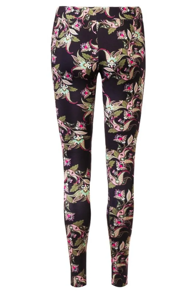 Alma Leggings 9550 in Army Pink Paisley by Liberté - Shop Now