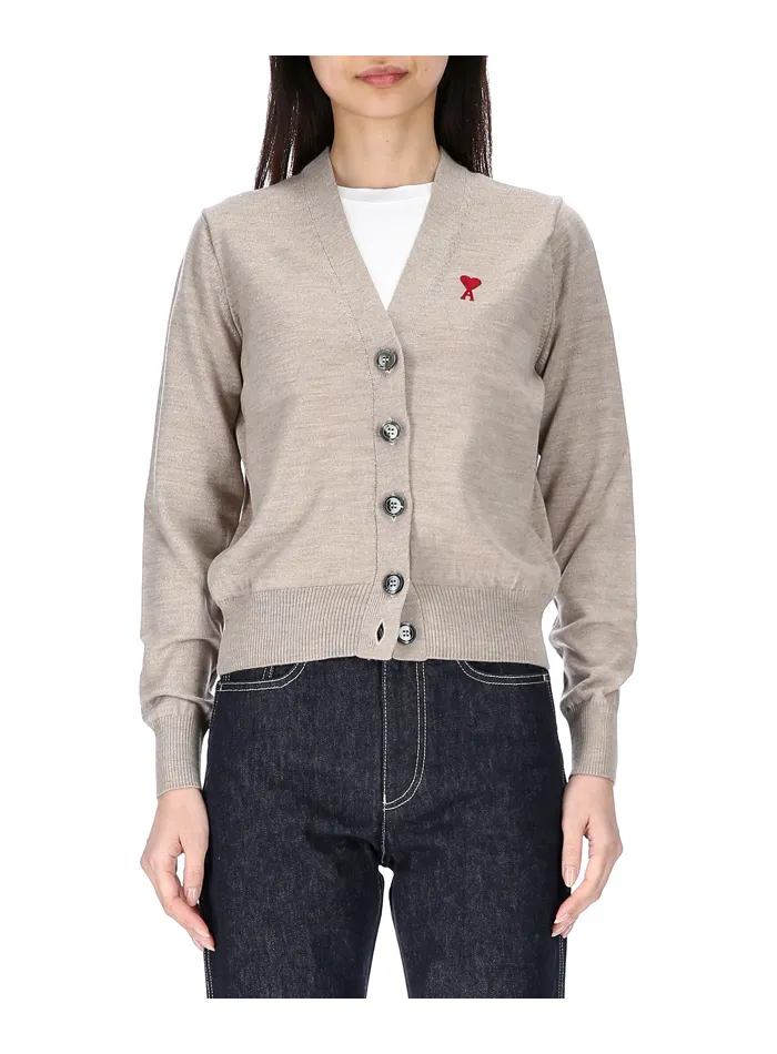 AMI PARIS Casual Style Wool Long Sleeves Plain Office Style Logo - Updated for better search discoverability.