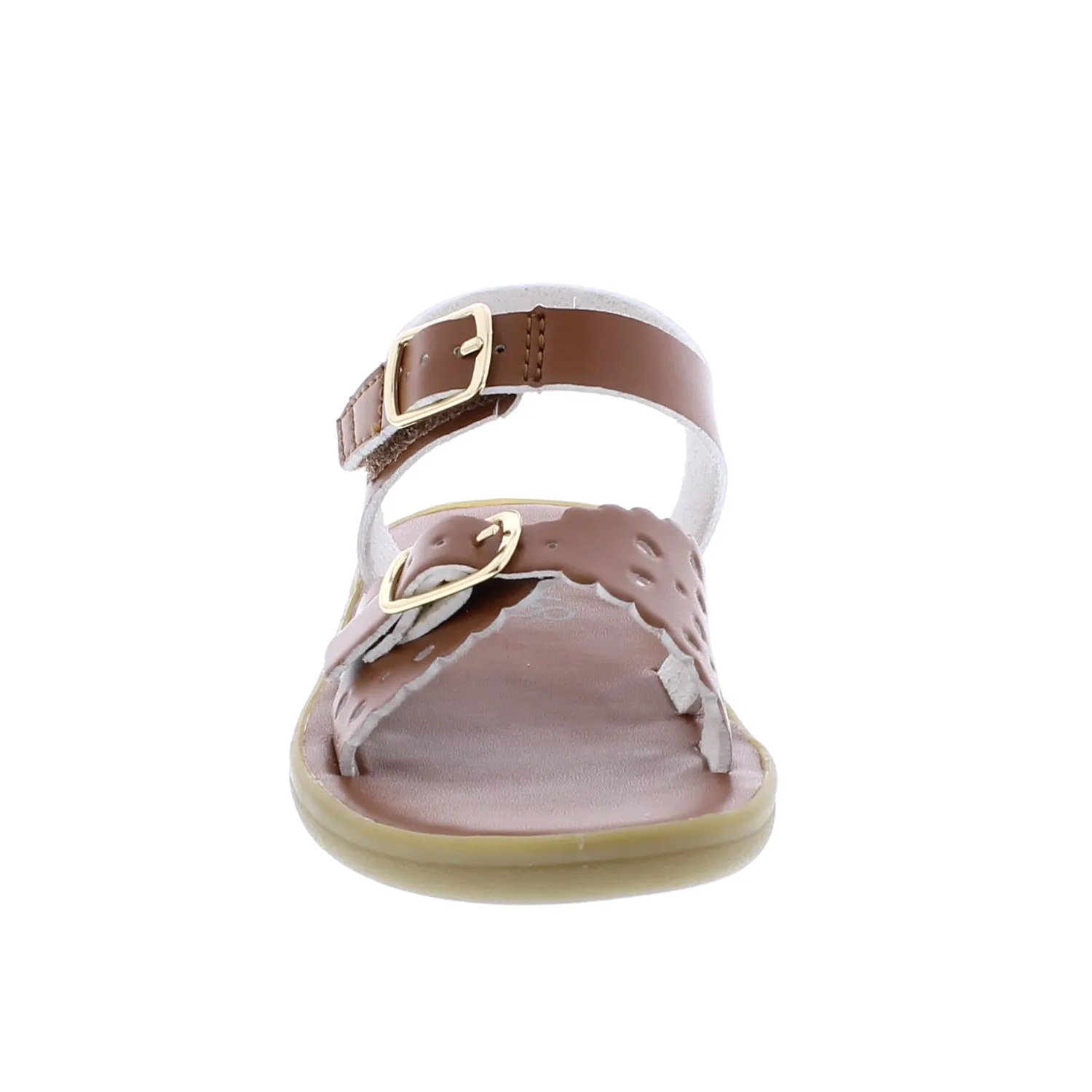 Ariel Kids Tan Microfiber Casual Sandal