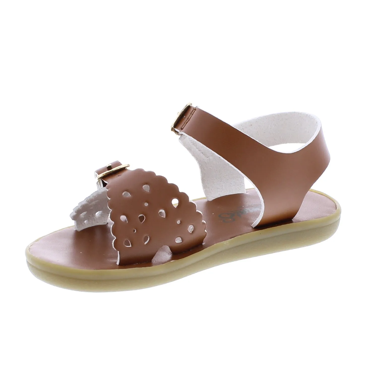 Ariel Kids Tan Microfiber Casual Sandal