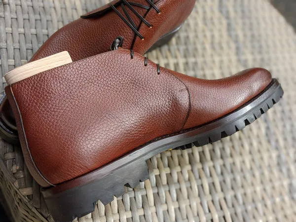 Ascot Khan Boots Cognac Grain