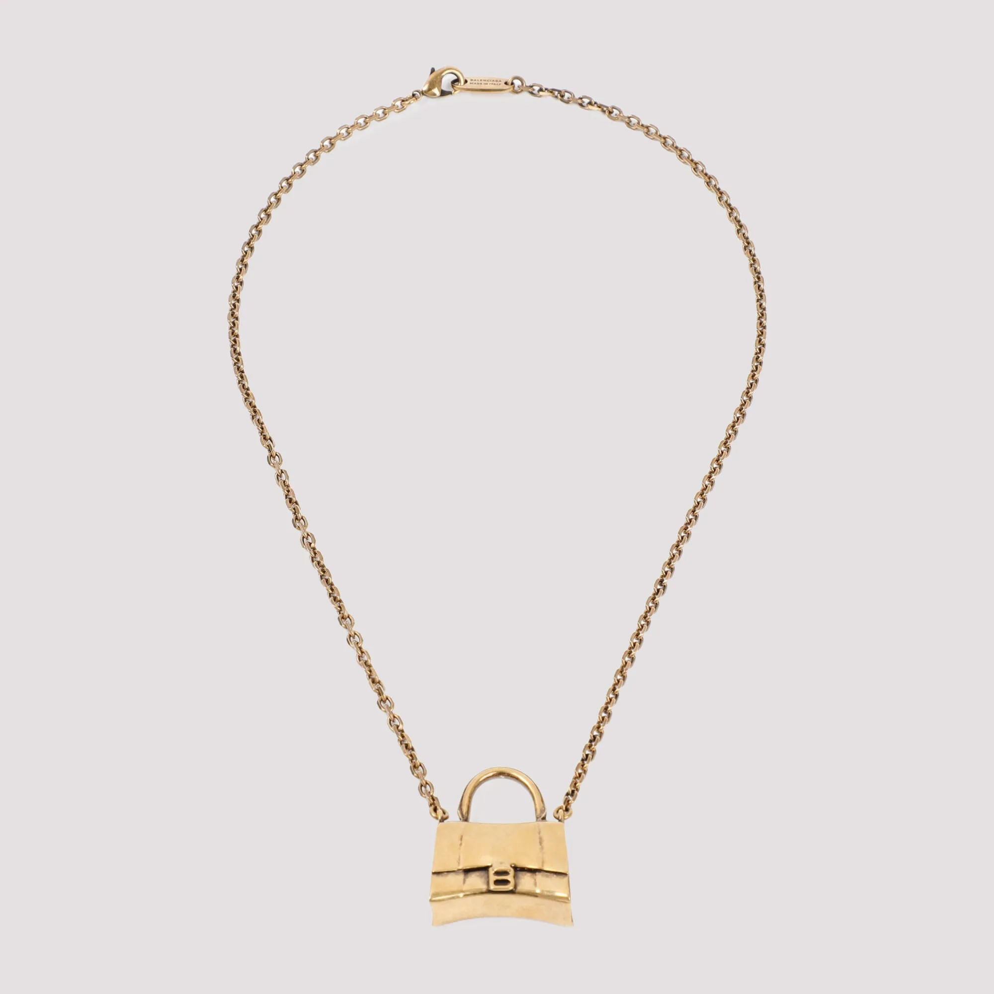 Balenciaga Hourglass Bag Pendant Necklace - stylish fashion accessory.