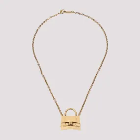 Balenciaga Hourglass Bag Pendant Necklace - stylish fashion accessory.