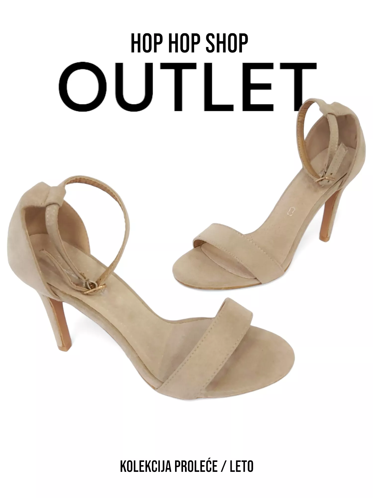 Beige Sandals for Women - LS80846