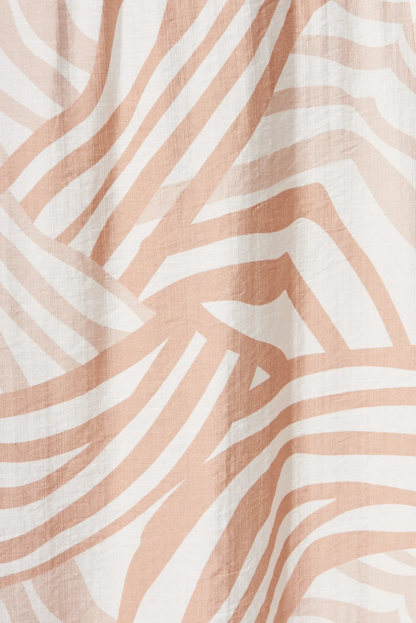 Bellini Pant In Beige With White Geometric Print