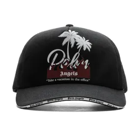 Black and Off-White Palm Cap