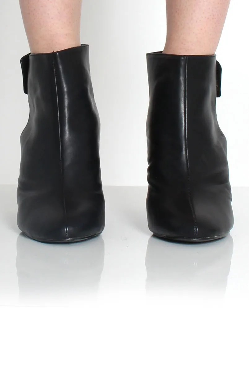 Black Ankle Boots with Cut-Out Detail by Briley