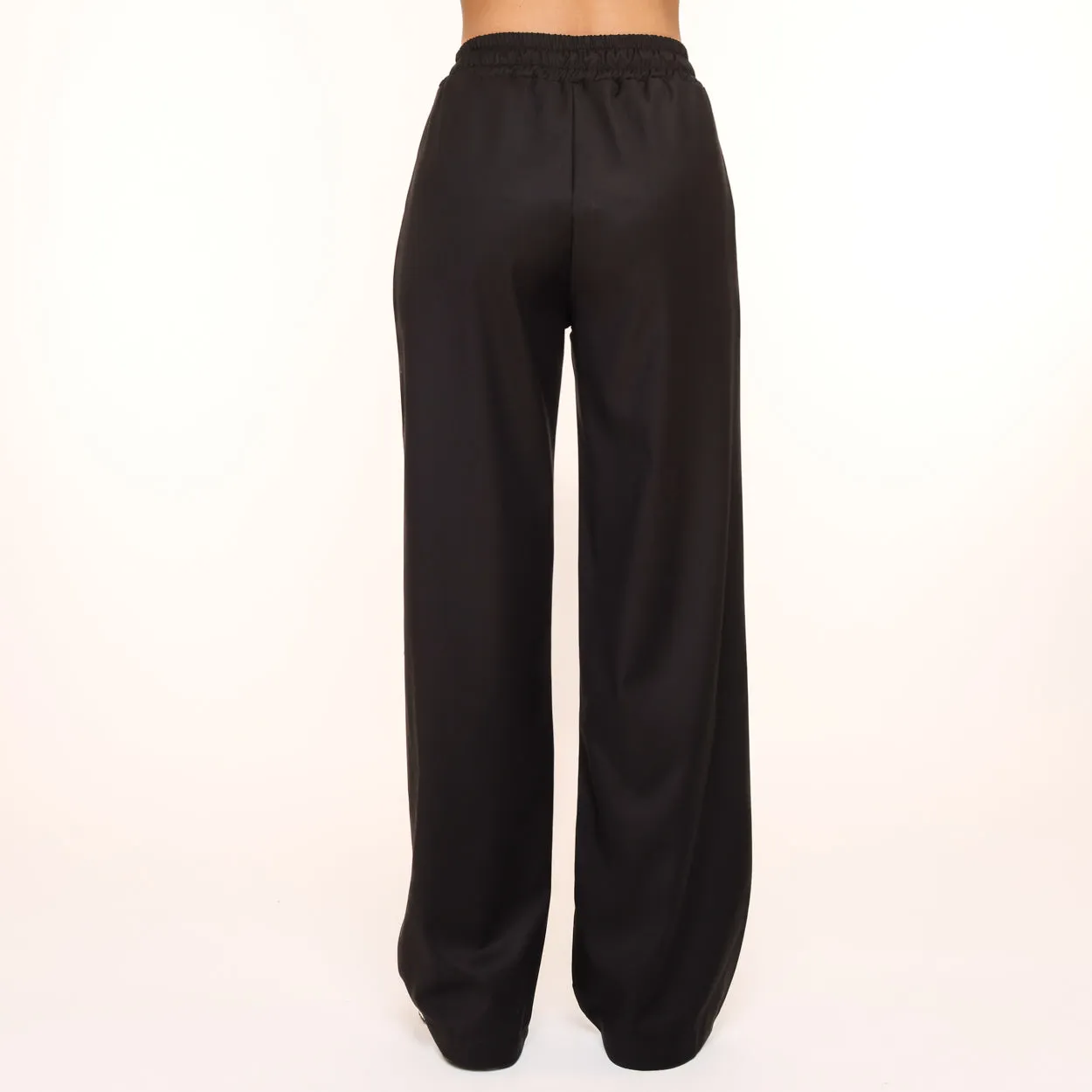 Black Elastic Seam Pants