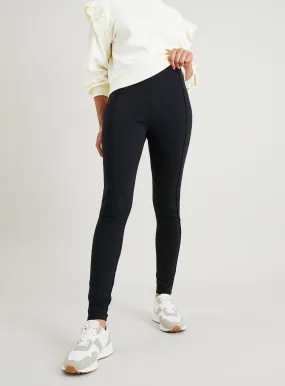 Black Ponte Pintuck Leggings 16L | Shop Smart Leggings Online