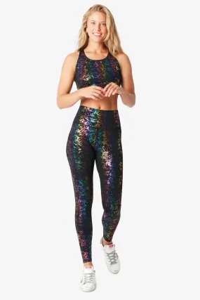 Black Rainbow Foil Haze UpLift Leggings