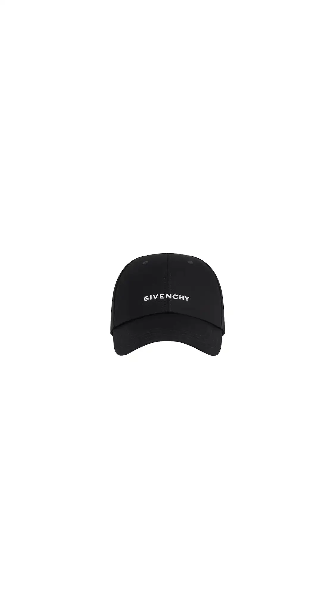 Black Twill Embroidered Cap