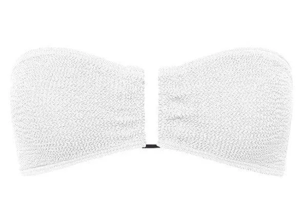 Blake Bandeau Bikini Top in Optic White