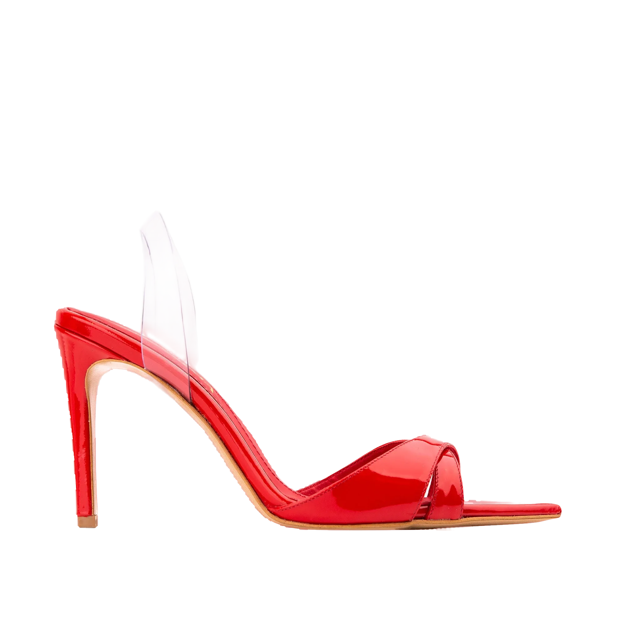 Bloody Red Patent Leather Sandals - Thea.