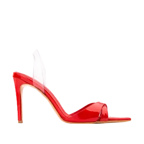 Bloody Red Patent Leather Sandals - Thea.