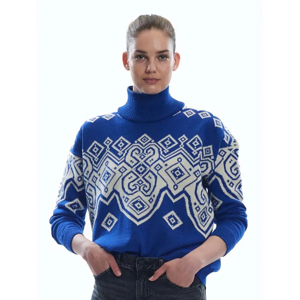 Blue Knit Heron Sweater from Falun