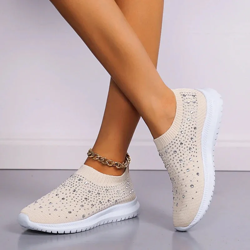 Breathable Mesh Crystal Sneaker