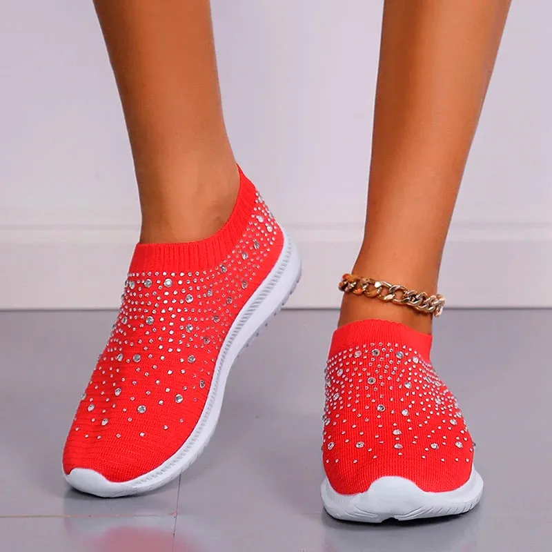 Breathable Mesh Crystal Sneaker