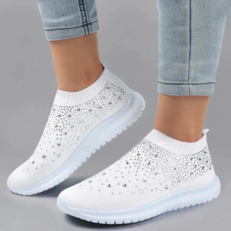 Breathable Mesh Crystal Sneaker