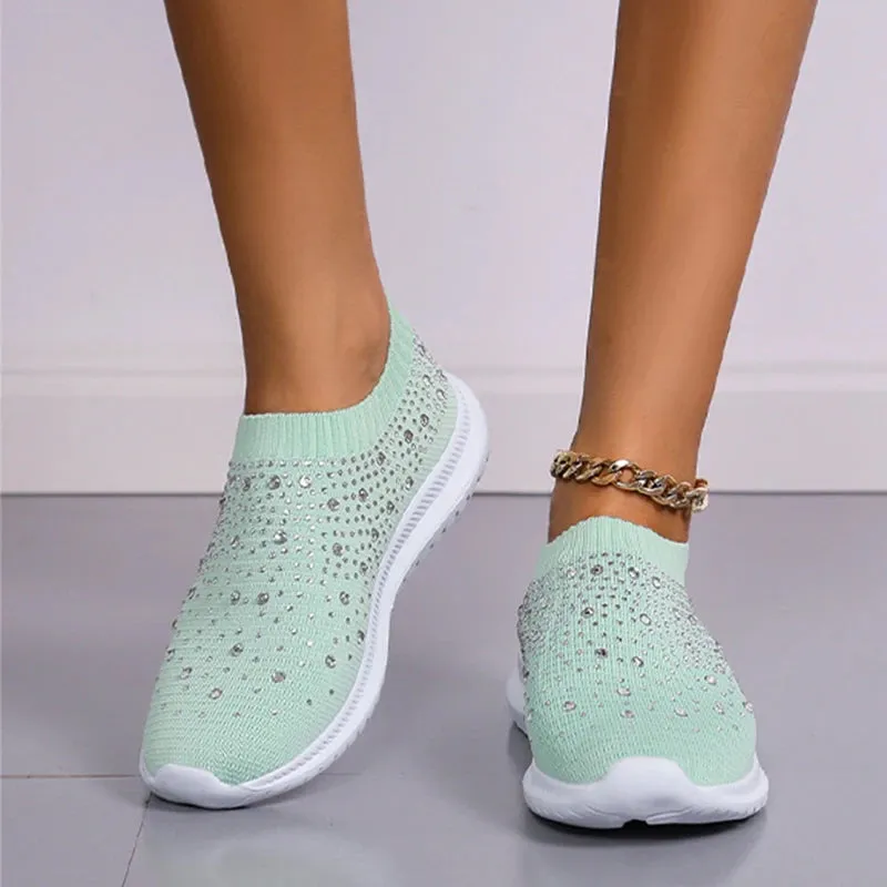 Breathable Mesh Crystal Sneaker