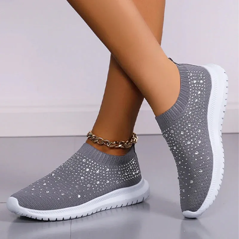 Breathable Mesh Crystal Sneaker