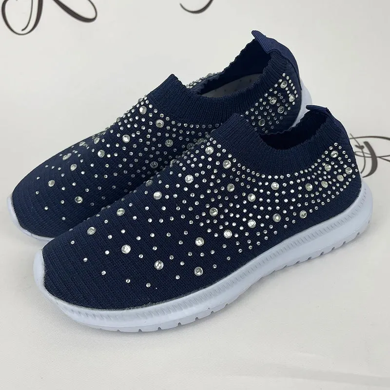 Breathable Mesh Crystal Sneaker