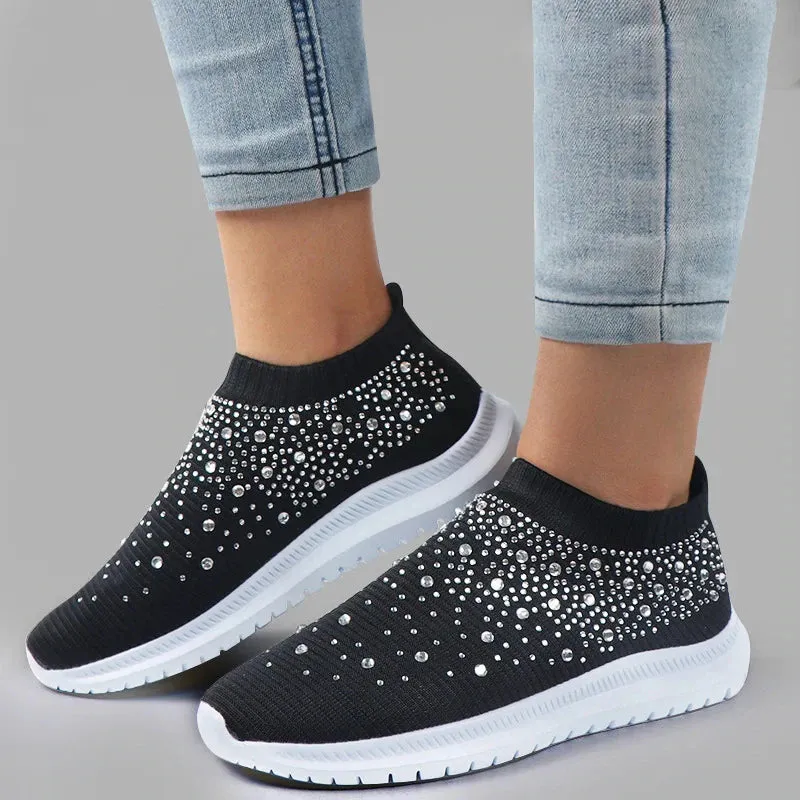 Breathable Mesh Crystal Sneaker