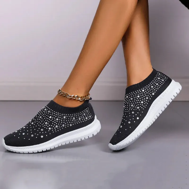 Breathable Mesh Crystal Sneaker