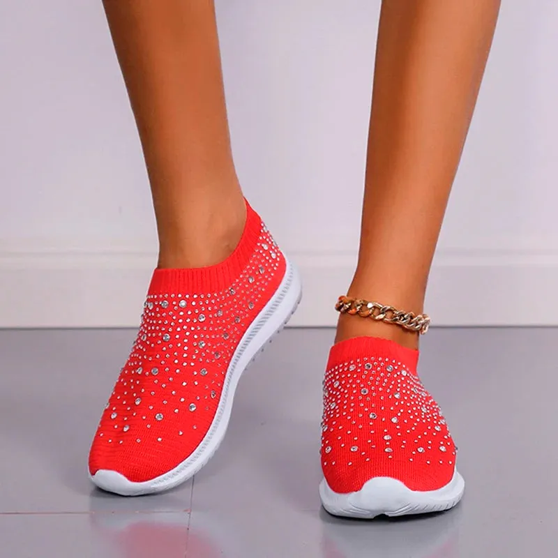 Breathable Mesh Crystal Sneaker