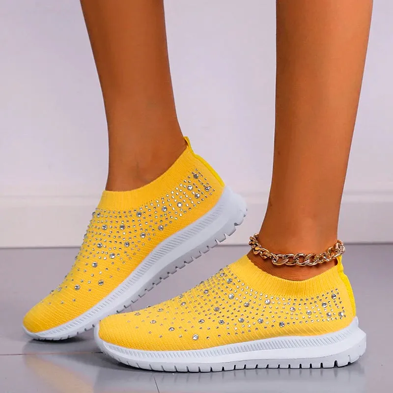 Breathable Mesh Crystal Sneaker