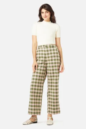 Brown Plaid Trousers