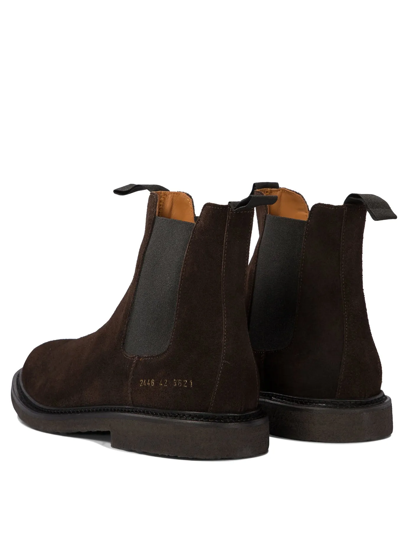 Brown Suede Chelsea Ankle Boots