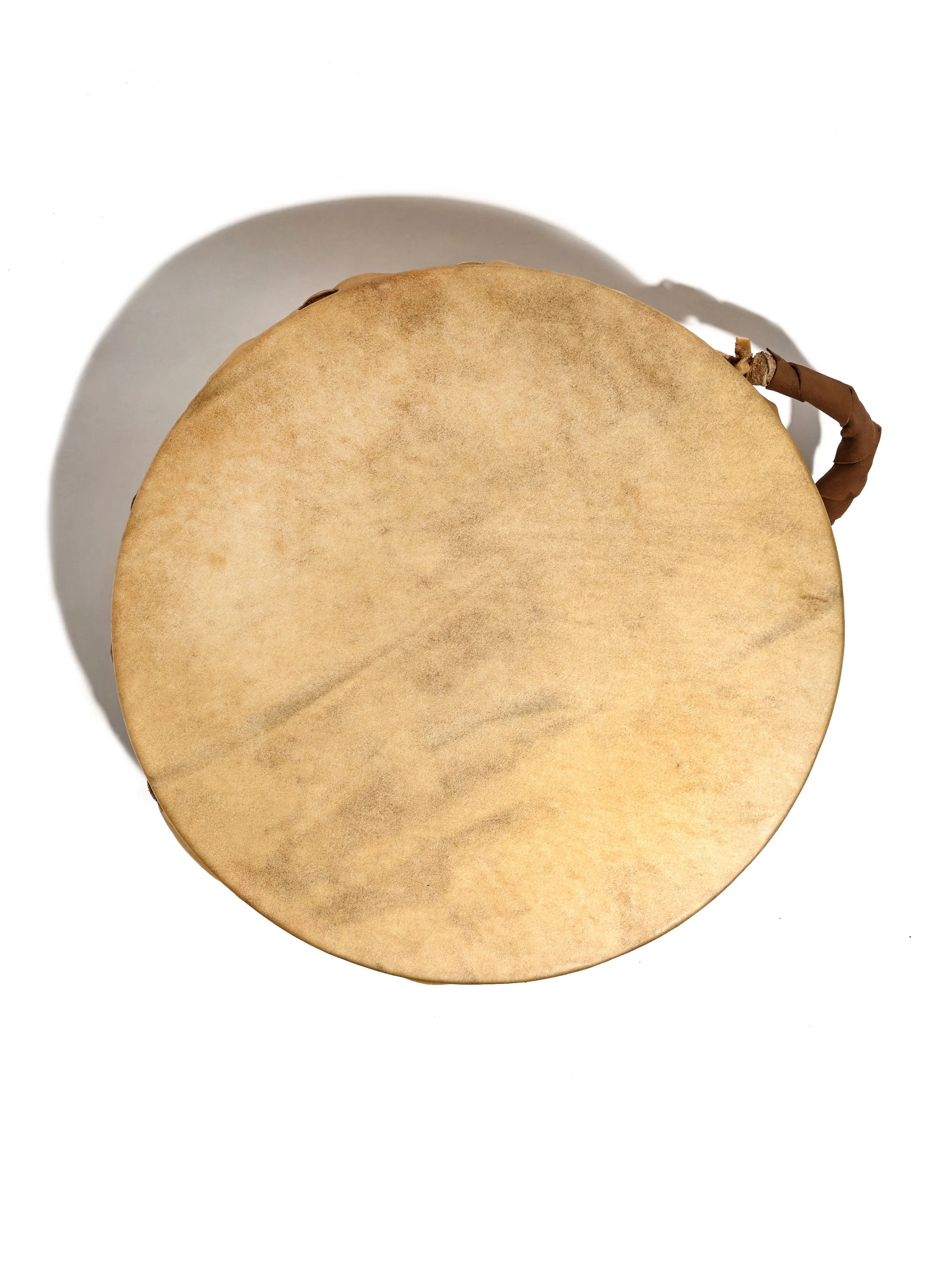 Buffalo Hide Double-Sided Hand Drum in Native American Style