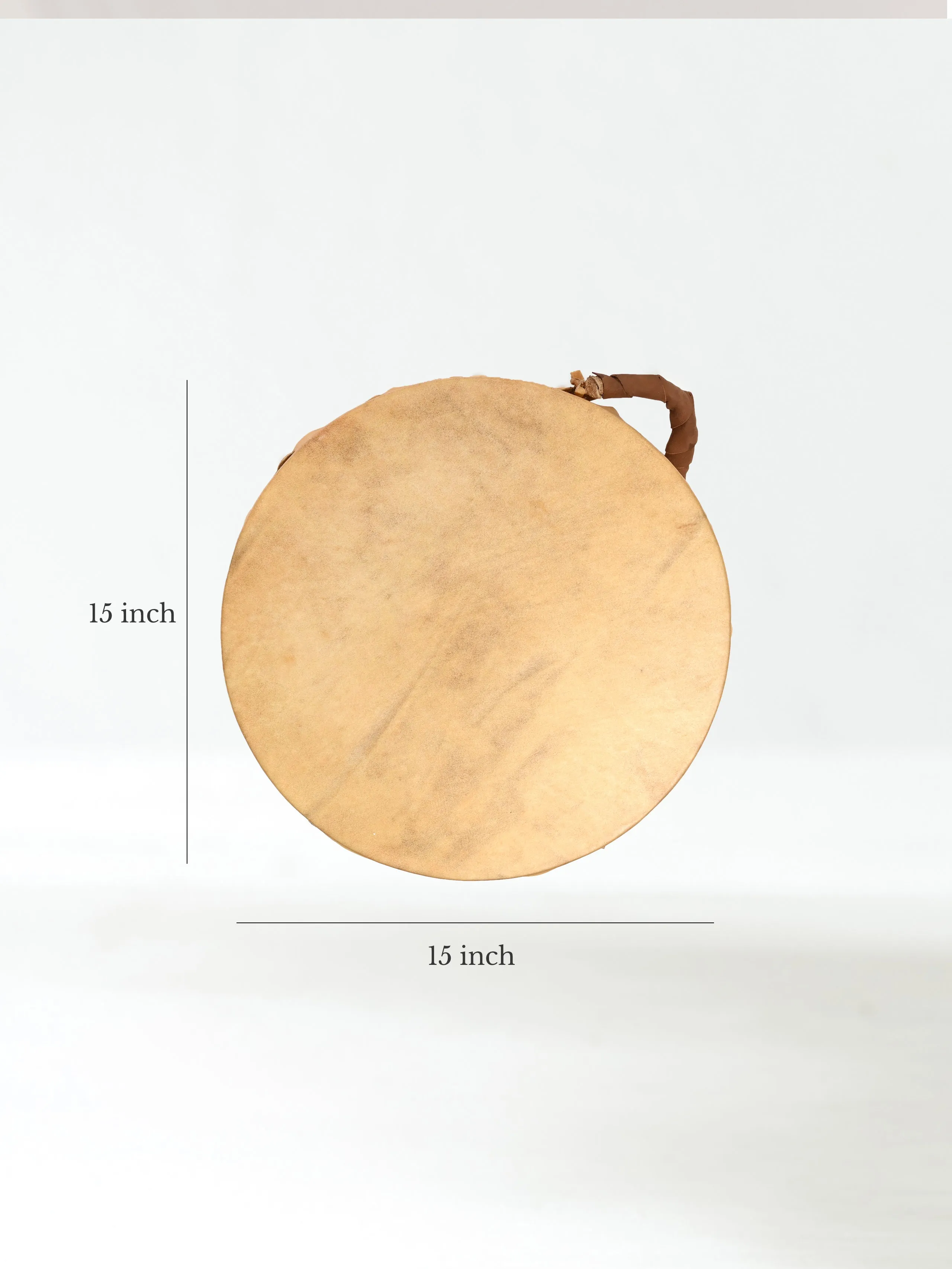 Buffalo Hide Double-Sided Hand Drum in Native American Style