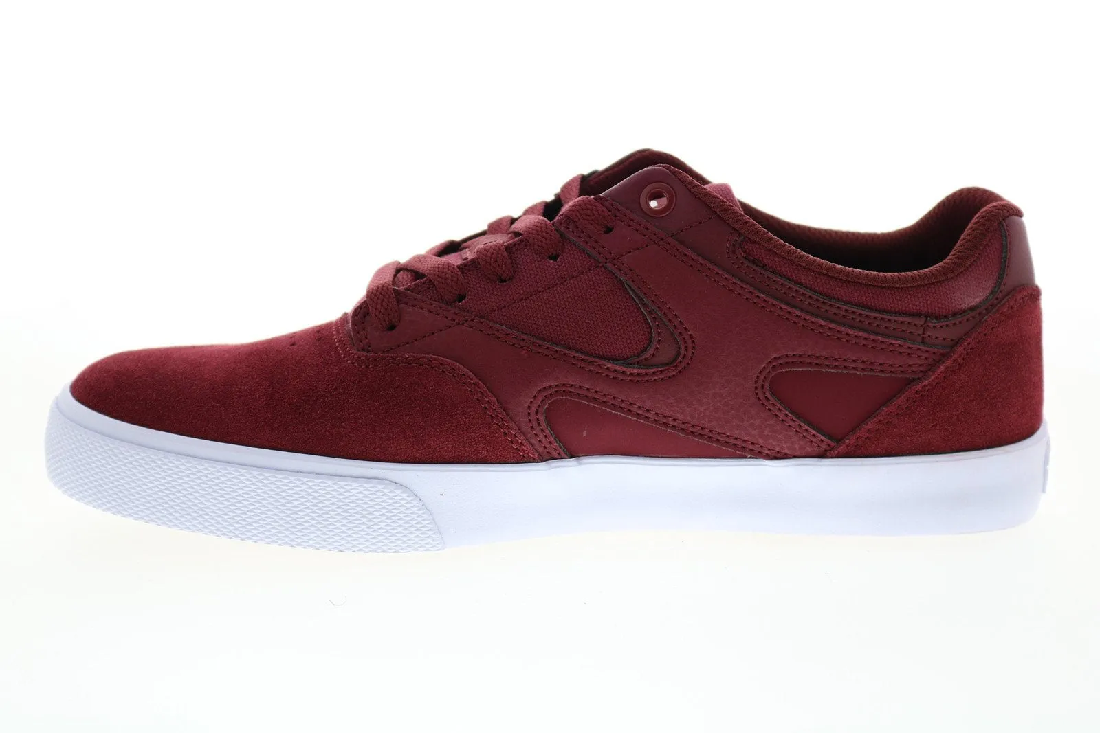 Burgundy Suede Skate Sneakers for Men - DC Kalis Vulc ADYS300569