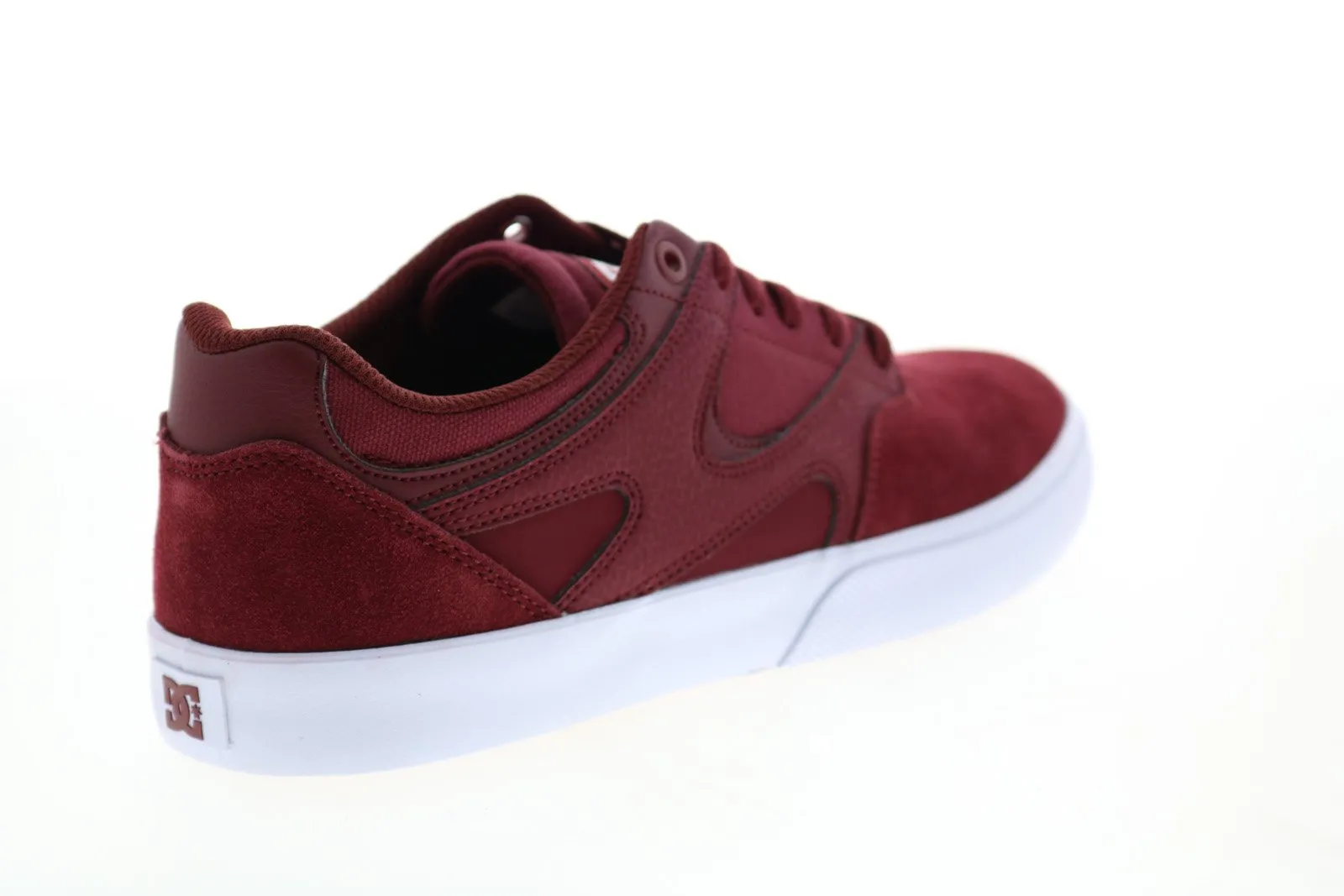 Burgundy Suede Skate Sneakers for Men - DC Kalis Vulc ADYS300569